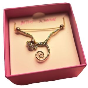 BETSEY JOHNSON Holographic Monkey Necklace NWT